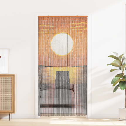 Insektsdörrgardin flerfärgad 200 x 100 cm Bambu