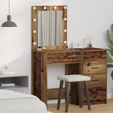Smyckebord Gammalt trä 50 x 41 x 135 cm Konstruerat trä