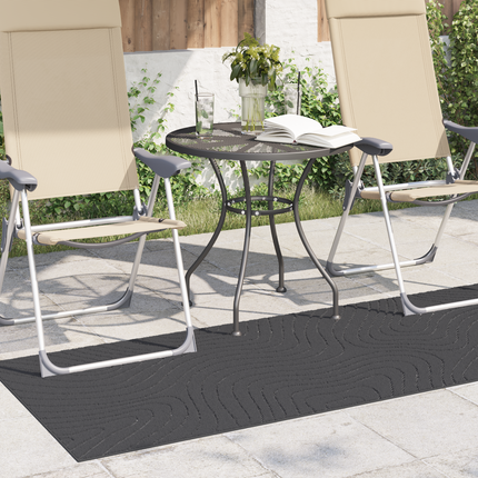 Områdesmattor PALMERAS Antracit 200 x 80 cm Polyester