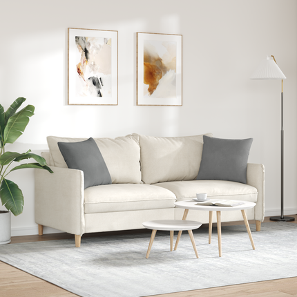 Sofakuddar 2 pcs Mörkgrå 45 x 45 cm tyg