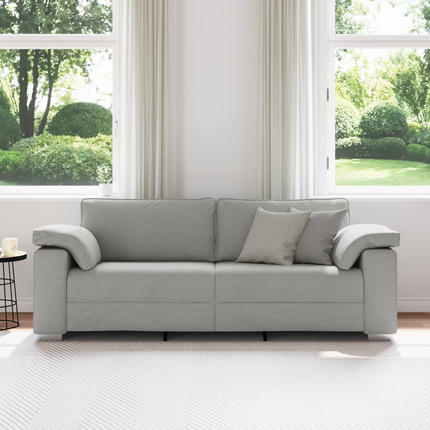 3-Sits soffa Moln Grå 220 cm tyg