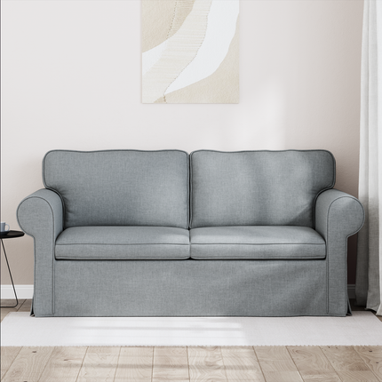 Soffa Ljusgrå 175 x 82 x 80 cm tyg