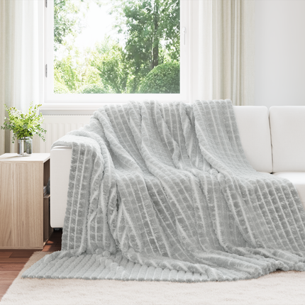 Kastfilt Grå 270 x 240 cm Fleece