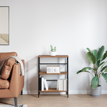 Hyllsystem 2 nivåer 60 x 29,5 x 81 cm Konstruerat trä