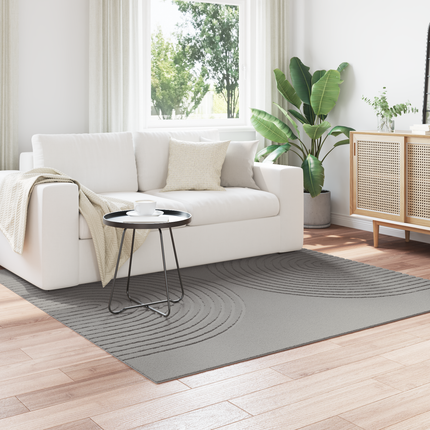 Områdesmattor Fyrkantig GALATI Grå 200 x 200 cm Polyester