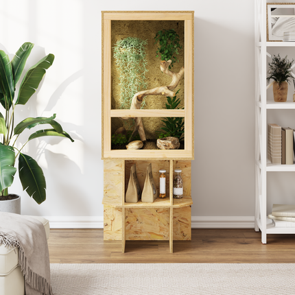 Terrariebas Brun 50 x 50 x 50 cm OSB