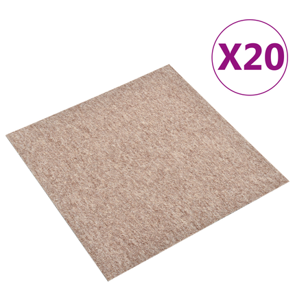 Matta 20 st Beige 50 x 50 cm 100% Polypropen
