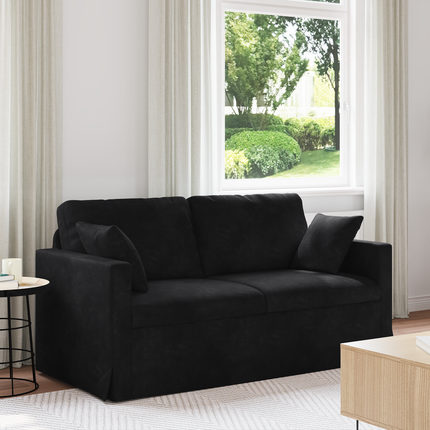 Soffa Svart 158 x 78 x 80 cm Sammet