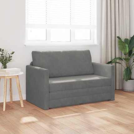 Soffsäng Mörkgrå 124 x 71 x 78 cm Sammet