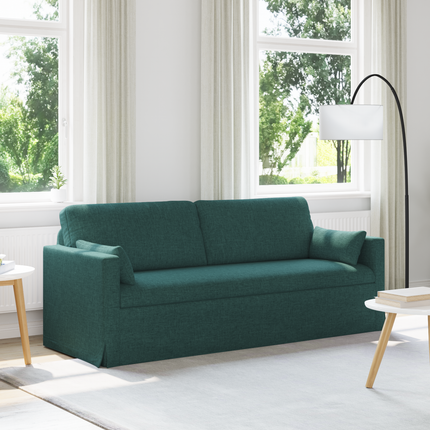 Soffa Mörkgrön 198 x 78 x 80 cm tyg