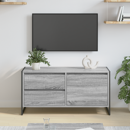 TV-skåp 100 x 36 x 49.5 cm Grå Sonoma Konstruerat trä