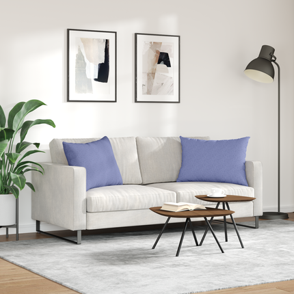 Sofakuddar 2 st tyg Jeansblå 70 x 50 cm