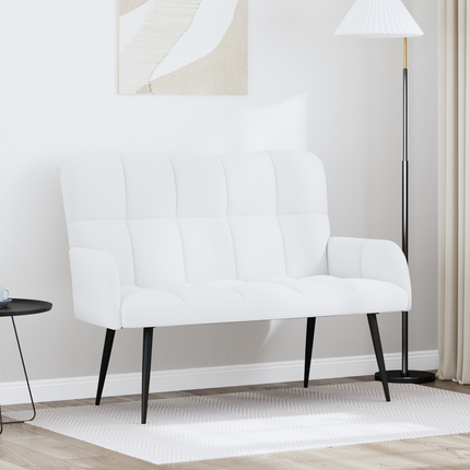 2-sits soffa Vit 115 x 61 x 87 cm Tyg