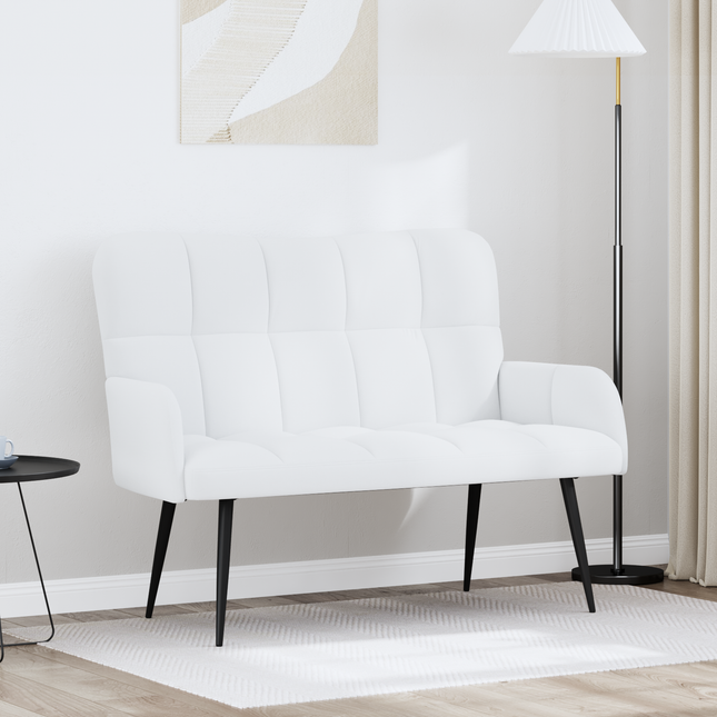 2-sits soffa Vit 115 x 61 x 87 cm Tyg