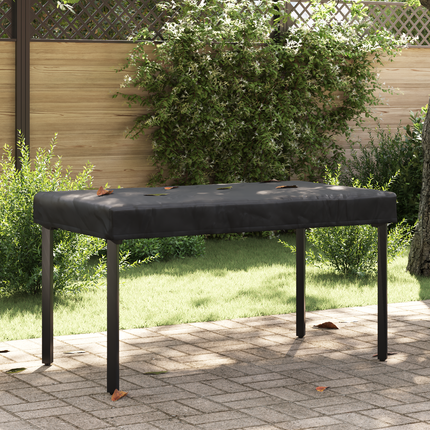 Bordskydd Enfärgad Svart 122 x 72 x 15 cm tyg
