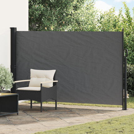 Utfällbar sidomarkis Antracit 300 x 170 cm Polyester