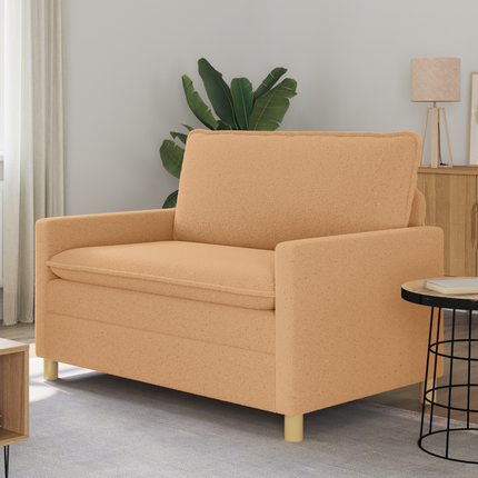 Soffa Beige 126 x 81 x 87,5 cm Tyg