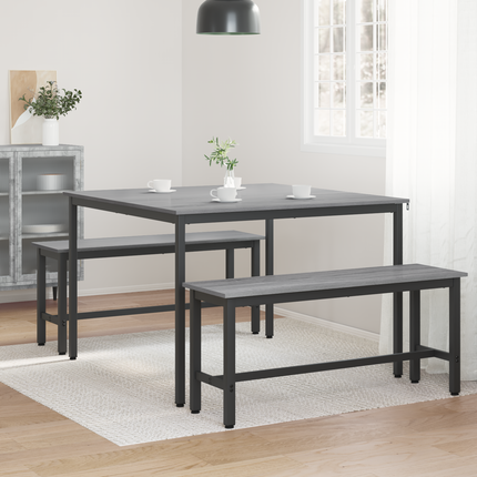 Matbord 110 x 110 x 75 cm METALL Rektangulär