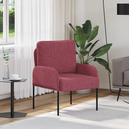 Soffor med kudde 55cm Vinröd Plywood