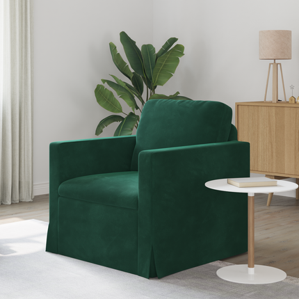 Soffa Mörkgrön 78 x 78 x 80 cm Sammet