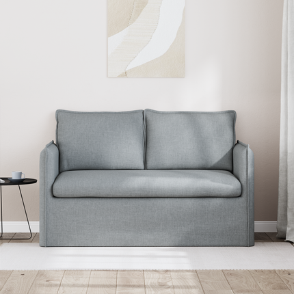 Soffa Ljusgrå 136 x 82 x 85 cm tyg