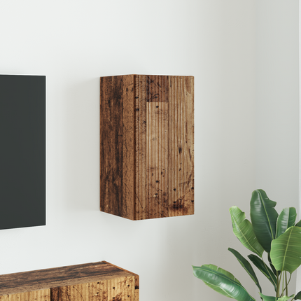 TV Vägghylla 30 x 31 x 60 cm Gammalt trä Konstruerat trä