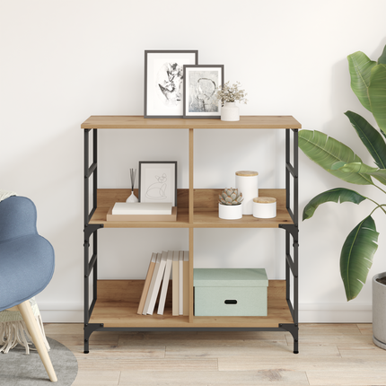Hyllsystem 4 nivåer 78.5 x 33 x 82 cm Konstruerat trä