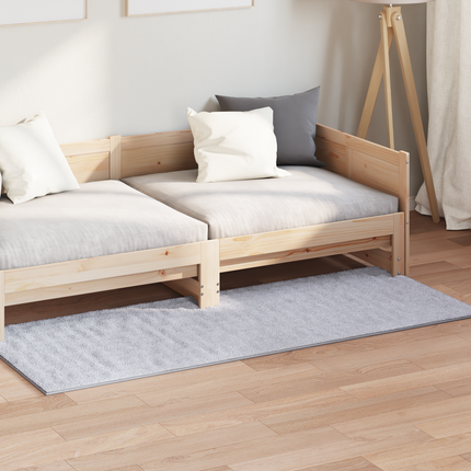Områdesmattor Rektangulär SIROLO Grå 150 x 80 cm Polyester