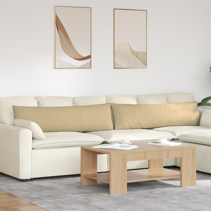 Sofakuddar 2 pcs Grågrön 145 x 40 cm Kordread tyg
