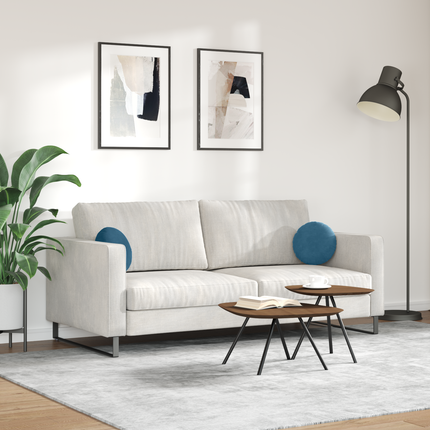 Sittkuddar 2 st Sammet Blå Ø30 x 13 cm