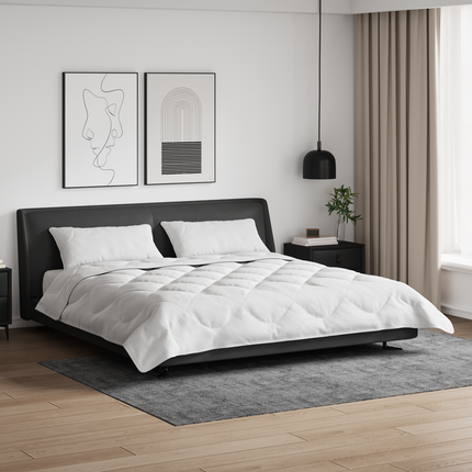 Duntäcke med kudde 3 st Vit Mikrofiber