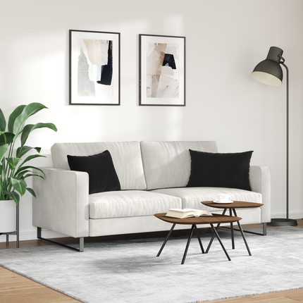 Sofakuddar 2 pcs Svart 60 x 40 cm Kordread tyg