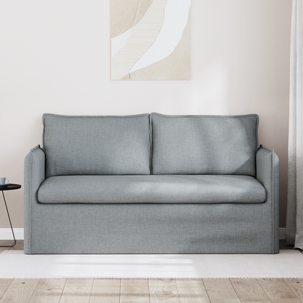 Soffa Ljusgrå 156 x 82 x 85 cm tyg