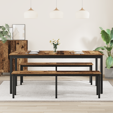 Matbord 180 x 90 x 75 cm Konstruerat trä Rektangulär