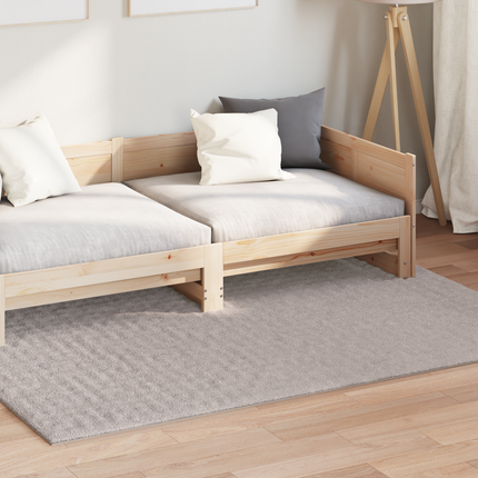 Områdesmattor Rektangulär SIROLO Sand 200 x 140 cm Polyester