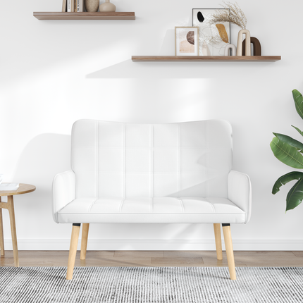 2-sits soffa Vit 115 x 61 x 87 cm Tyg
