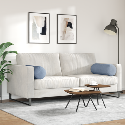 Bolsterkuddar 2 pcs Blå Ø 25 x 70 cm Kordread tyg