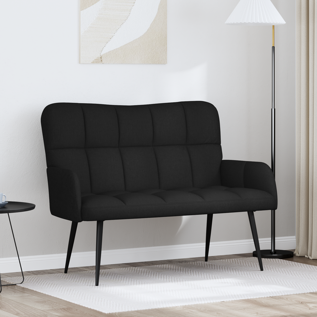 2-sits soffa Svart 115 x 61 x 87 cm Tyg