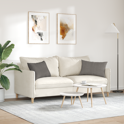 Sofakuddar 2 pcs Ljusgrå 60 x 40 cm Kordread tyg