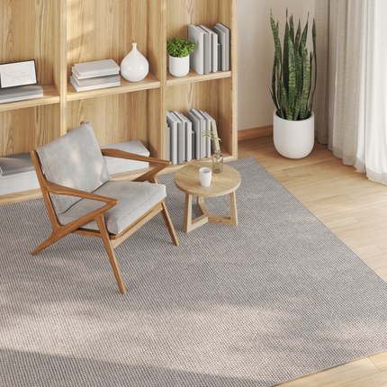 Områdesmattor LUGO Kräm och Taupe 200 x 200 cm Polyester