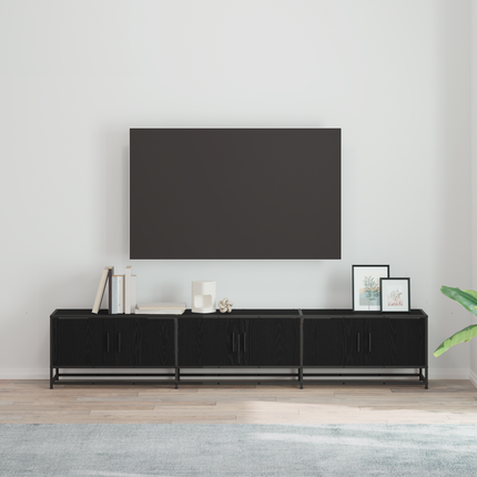 TV Enheter 210 x 35 x 41 cm Svart Ek Konstruerat trä