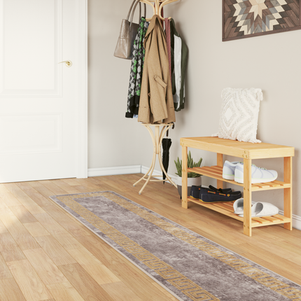 Mattlöpare MARSA Grå 50 x 450 cm Polyester och PVC
