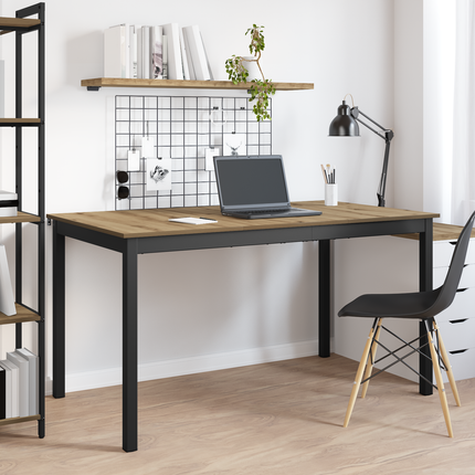 Matbord 140 x 80 x 75 cm METALL Rektangulär