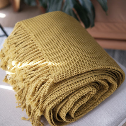 Solid Color Blanket, Sofa, Decorative Blanket Model Room, Dark Gray Blanket And Towel