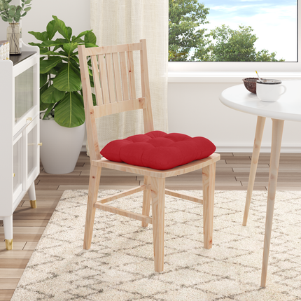 Sittkuddar 4 st Tyg Röd 40 x 40 x 12 cm