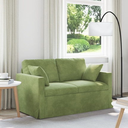 Soffa Ljusgrön 138 x 78 x 80 cm Sammet
