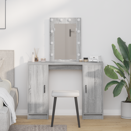 Smyckebord Grå 102 x 33 x 135 cm Konstruerat trä