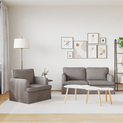 Soffset 2 st Taupe tyg