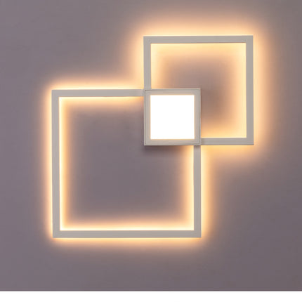 Simple geometric line LED shape wall light