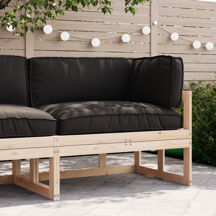 Pallkuddset Oxford Tyg Svart 120 x 80 x 52 cm